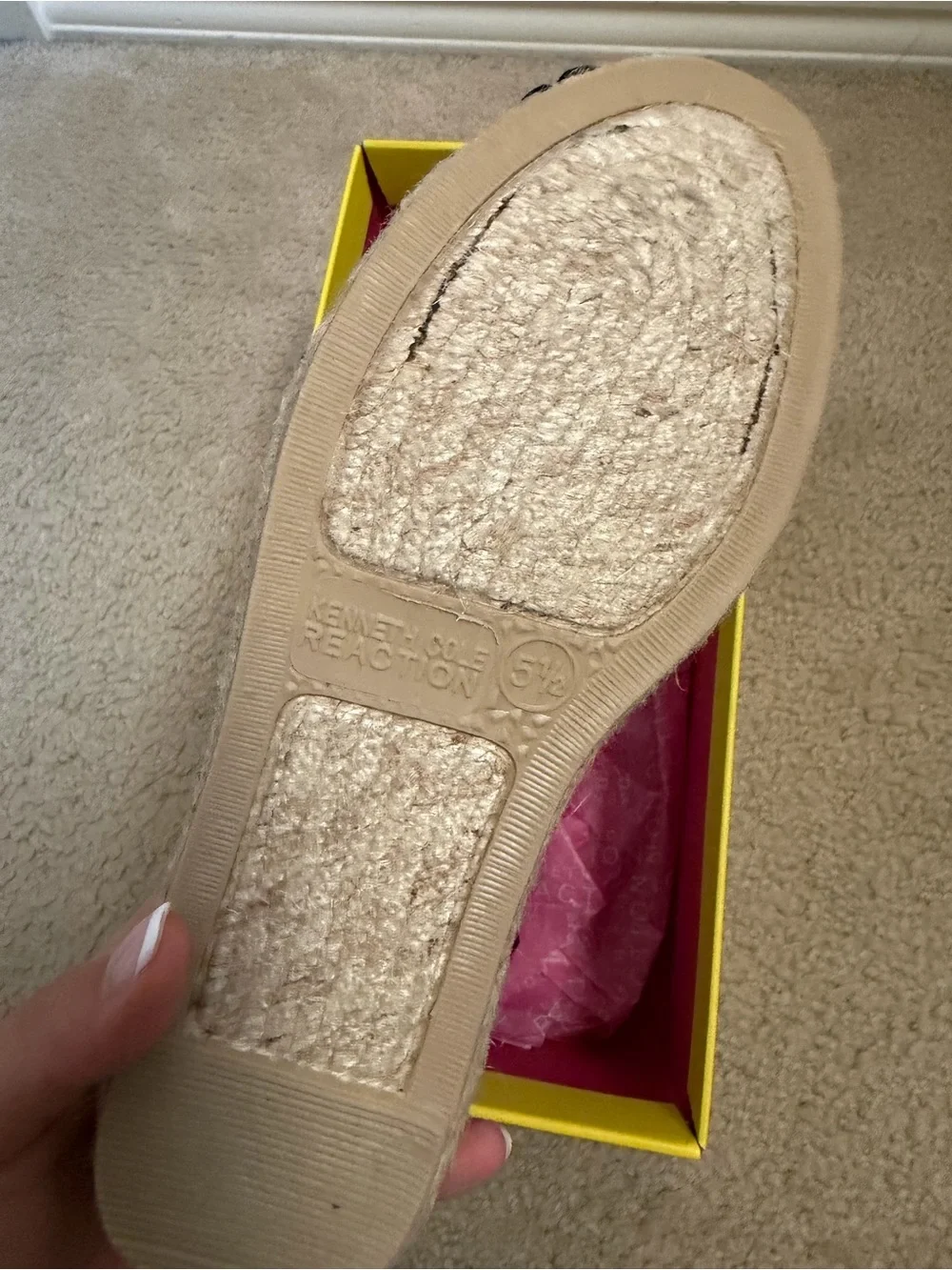 Reaction Kenneth Cole Black Canvas Slip-On Espadrilles